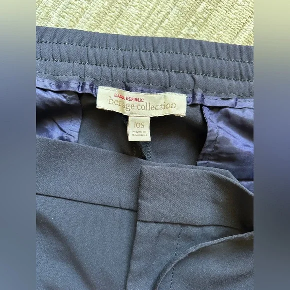 New! Banana Republic Heritage Drawstring Trousers 10S - Picture 5 of 8